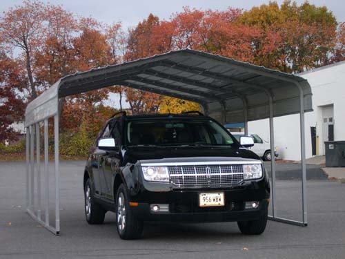 12 W X 20 L X 8 H Steel Carport Rhino Shelters