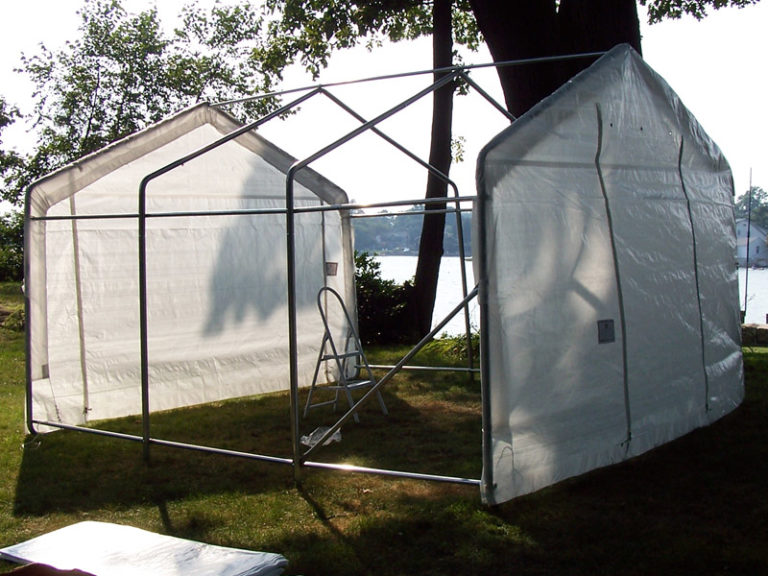 Rhino Greenhouse Sale, 12 x 24 x 8, House Style Rhino Shelters 06460