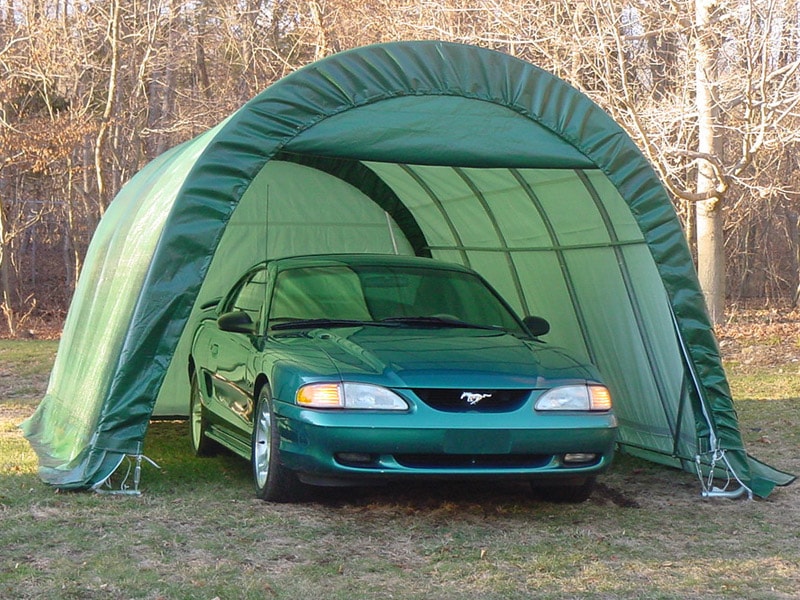 Portable Garage For Sale, Portable Shelters, 12 x 20 x 8 Round | Rhino