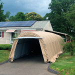 Extended Garage Shelter, Temporary Car Shelter, 12’ x 40’ x 8’