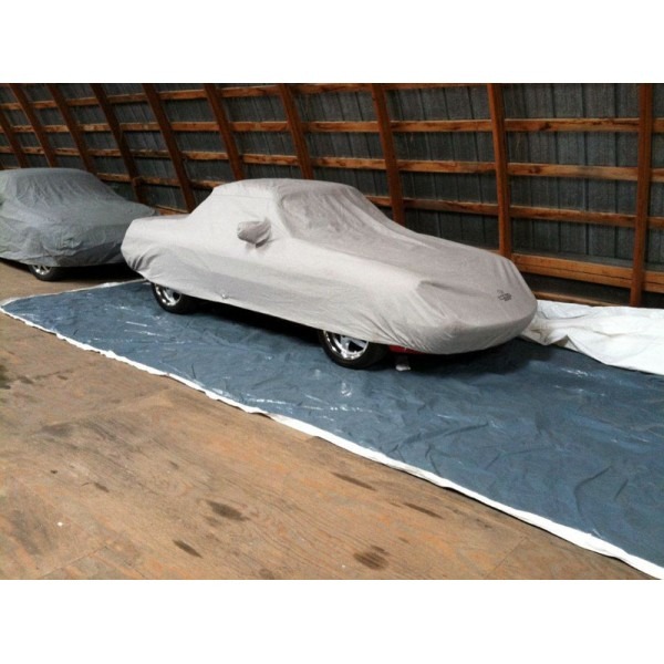 Car cover All Weather Basic, car cover half garage size XL silver